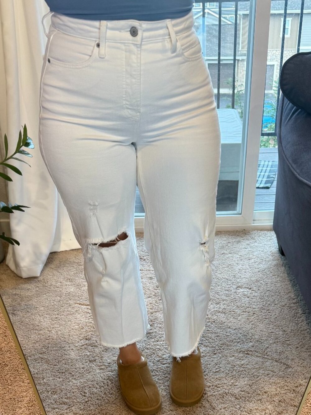 Old Navy Womens jeans extra high rise sky hi wide leg size 6